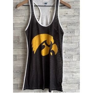 Iowa Hawkeyes Vintage Tank Top‎  women's medium Racerback Tailgate Workout
